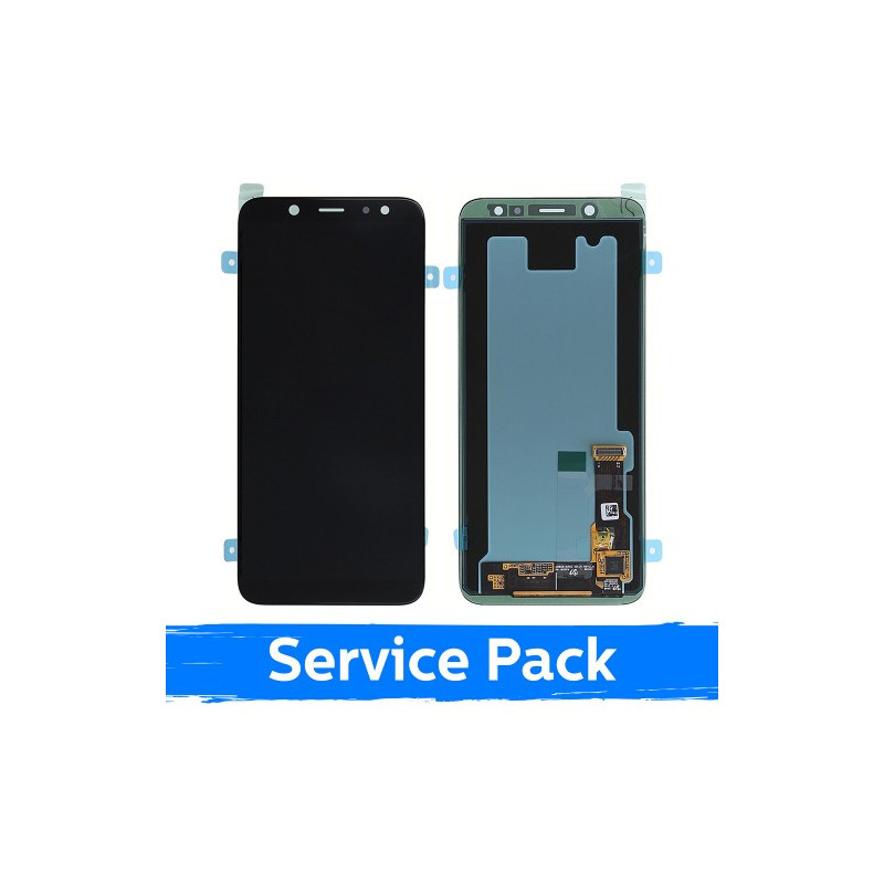 Ekranas skirtas Samsung A600 2018 A6 juodas (Service Pack)