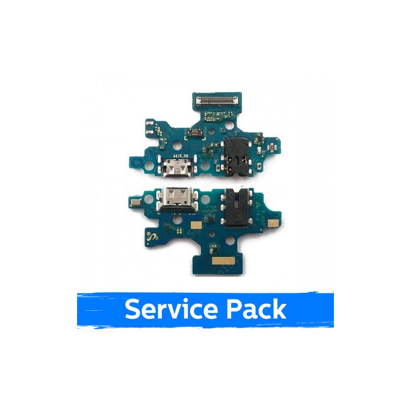 Krovimo lizdas skirtas Samsung A415 2020 A41 su lanksčiąja jungtimi / plata (Service Pack)