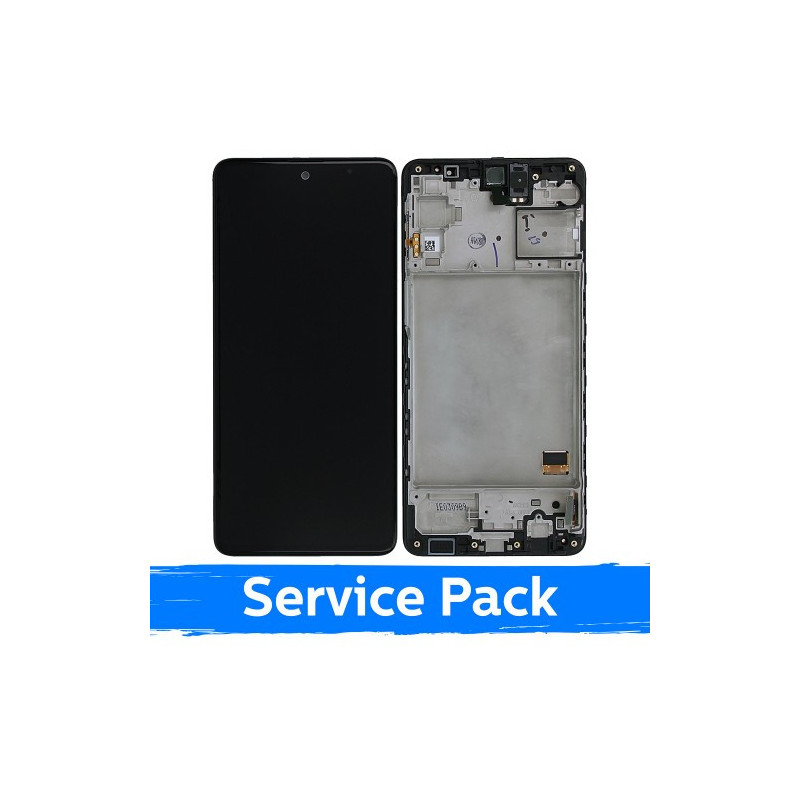 Ekranas skirtas Samsung M317 M31s juodas su rėmeliu (Service Pack)