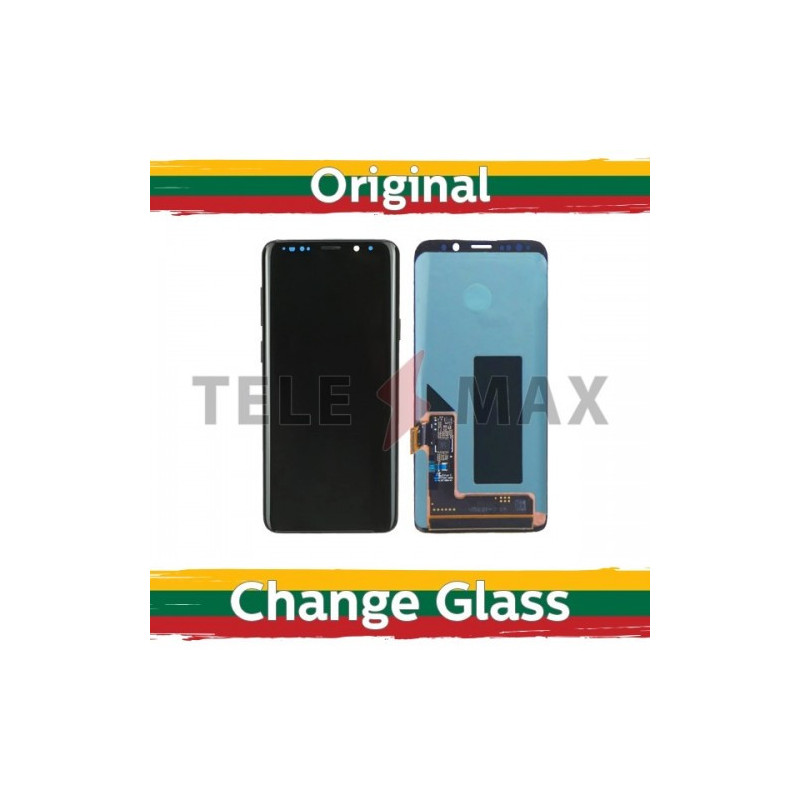 Ekranas skirtas Samsung G960 S9 juodas (Atnaujintas: Telemax) (NoFrame versija)