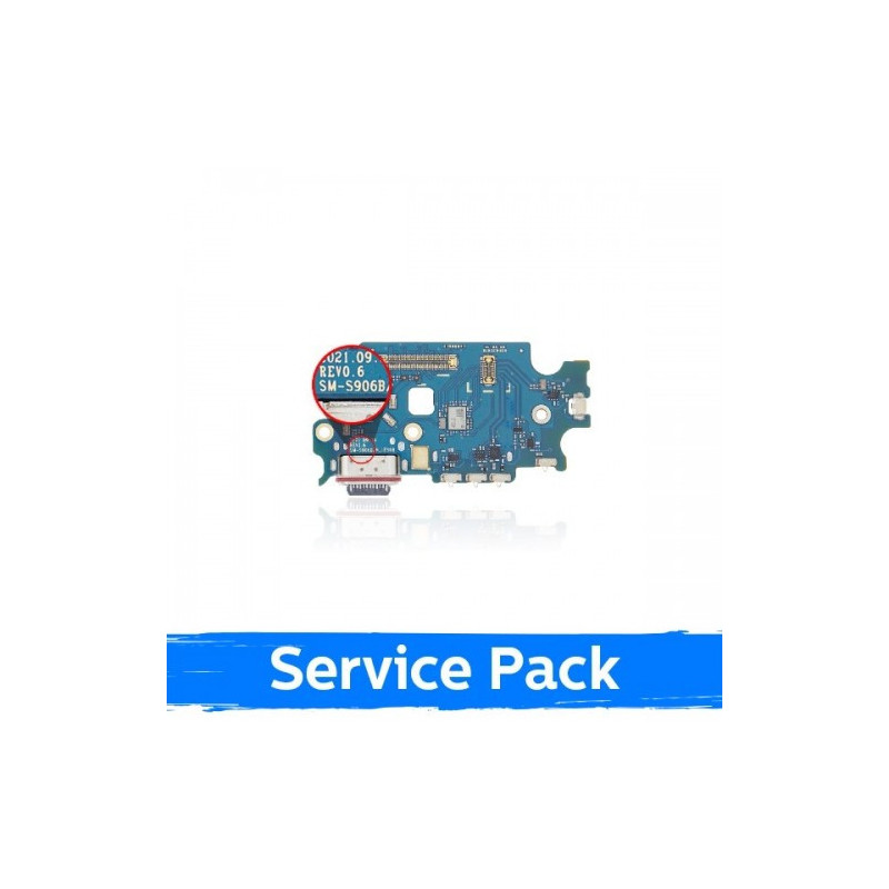 Krovimo lizdas skirtas Samsung S906 S22 Plus su lanksčiąją jungtimi / plata (Service Pack)