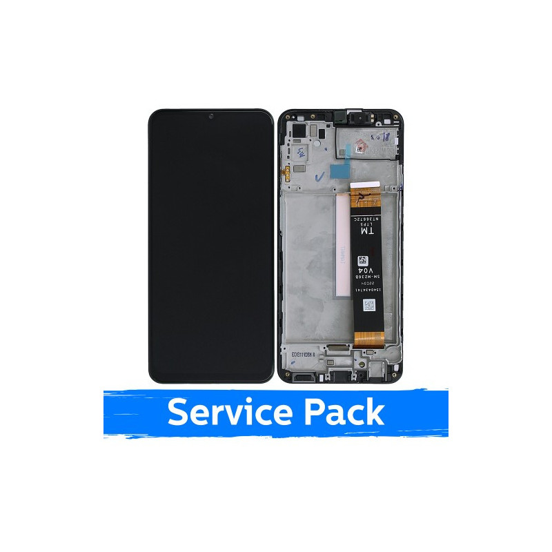 Ekranas skirtas Samsung M336 M33 5G / M236 M23 5G juodas su rėmeliu (Service Pack)