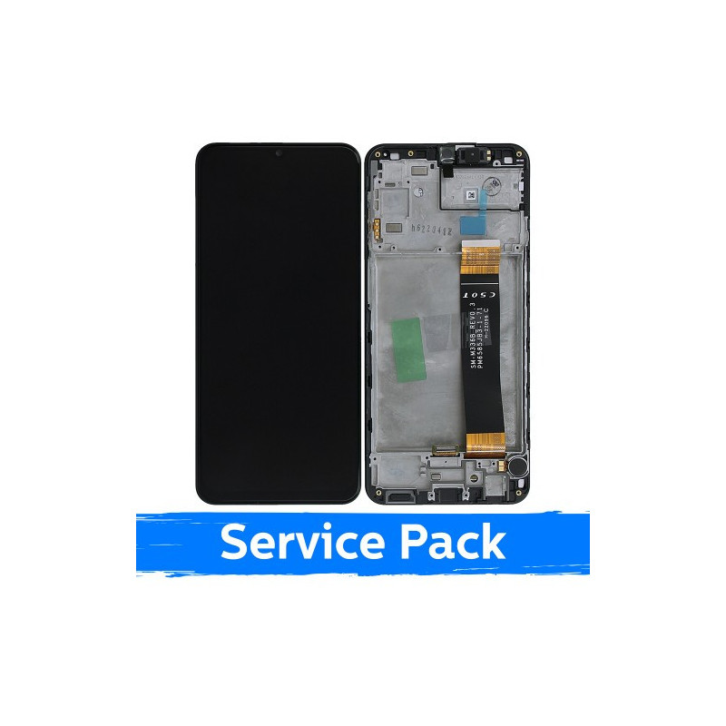 Ekranas skirtas Samsung A235 A23 4G juodas su rėmeliu (Service Pack)