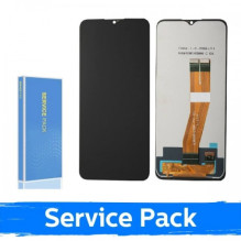 Ekranas skirtas Samsung A037F A03s non-EU juodas (Service Pack / Aftermarket)(NF version)