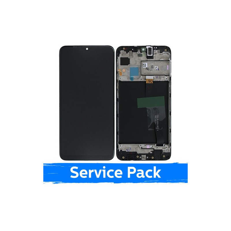 Ekranas skirtas Samsung M105 M10 juodas su rėmeliu (Service Pack)