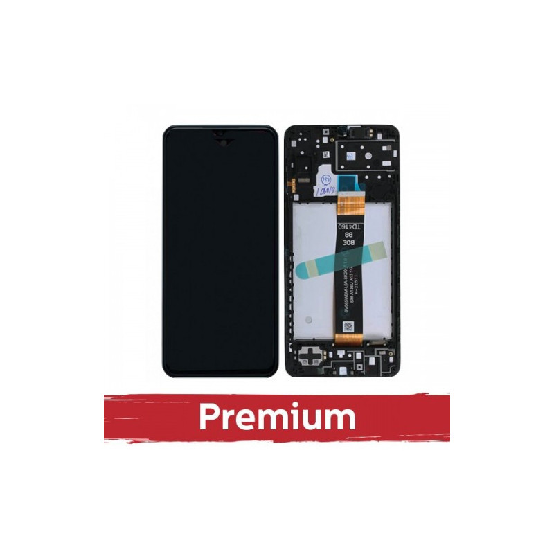 Ekranas skirtas Samsung A136 A13 5G juodas su rėmeliu OEM