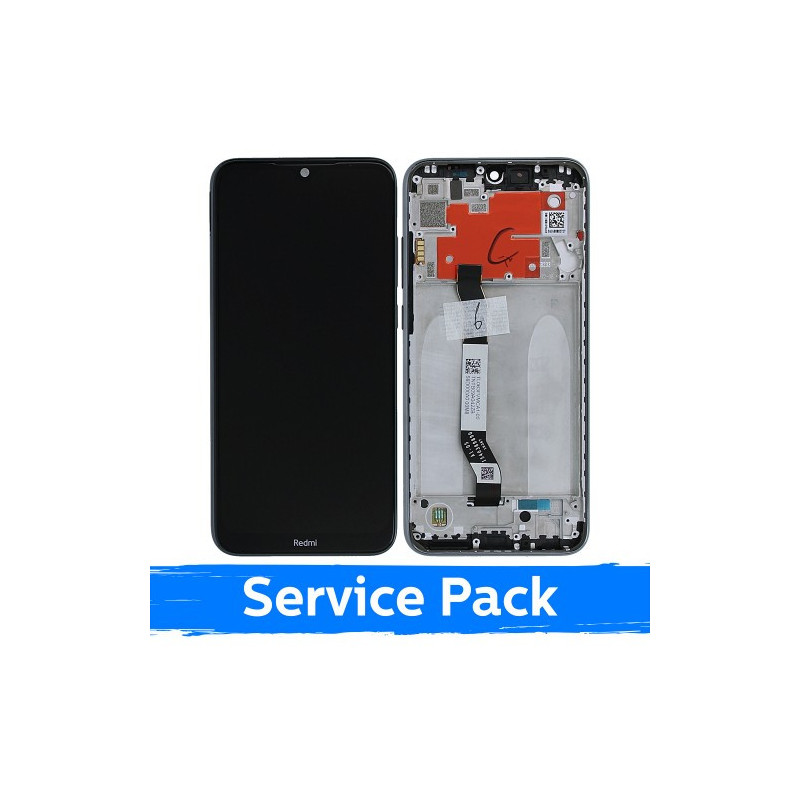 Screen for Xiaomi Redmi Note 8T with frame / Moonshadow Grey / (Service Pack)
