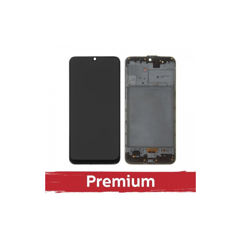 Ekranas skirtas Samsung M315 M31 / M217 M21s juodas su rėmeliu OEM