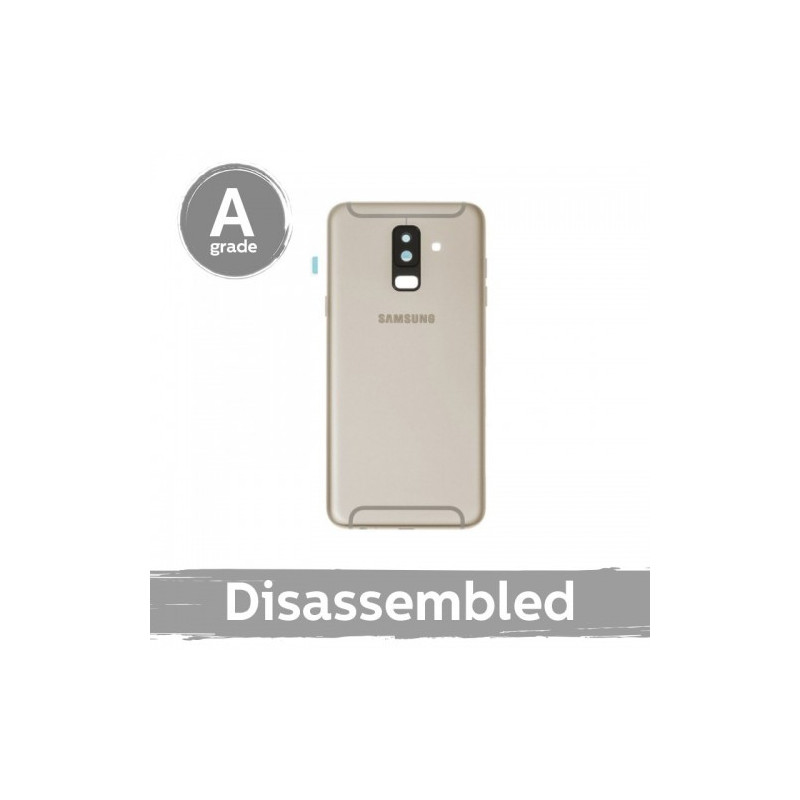 Galinis dangtelis skirtas Samsung A605 A6+ auksinis 100% originalus (10 / 10 naudotas) su kameros stikliukais