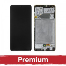Screen for Samsung A325 A32 4G black with frame OEM