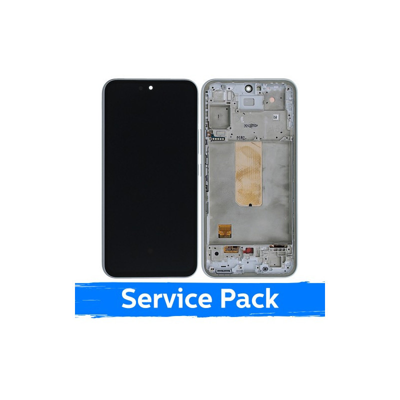 Ekranas skirtas Samsung A546 A54 5G su rėmeliu / White / (Service Pack)