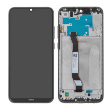 Screen for Xiaomi Redmi Note 8 (Note 8 2021) with frame / Blue / HQ