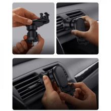 Baseus 'Stable Series' car holder black (wireless charging 15W) (non-magnetic / for grill)