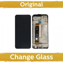 Ekranas skirtas Samsung M336 M33 5G juodas su rėmeliu (Atnaujintas: China)