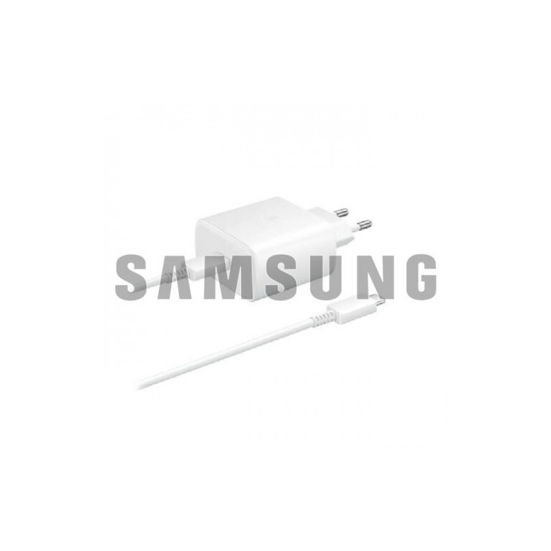 Įkroviklis Samsung EP-TA845 baltas 45W (No Package) + Type-C 180cm laidas / 100% Genuine /