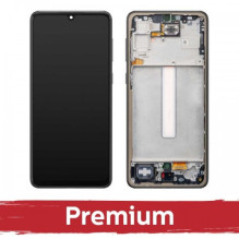 Ekranas skirtas Samsung A336 A33 5G su rėmeliu / Black / OEM