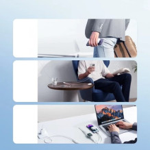 Wireless charger Joyroom 'S-IW007' white 120cm with extension 3in1 (for Apple Watch)