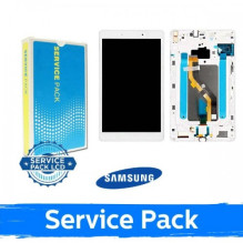 Ekranas skirtas Samsung T290 Tab A 8.0'' baltas su rėmeliu (Service Pack)