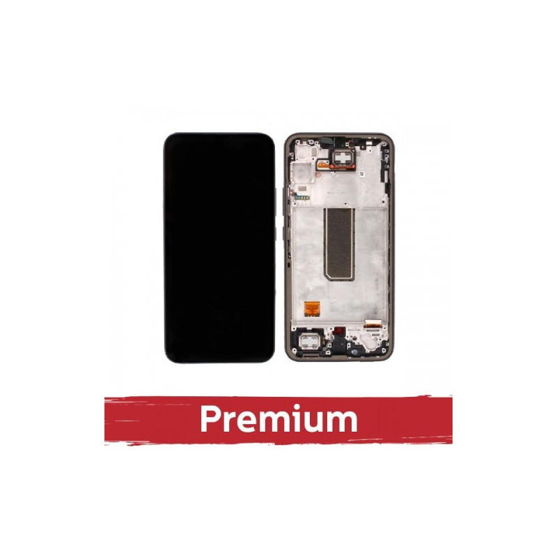 Ekranas skirtas Samsung A346 A34 5G su rėmeliu / Graphite / OEM