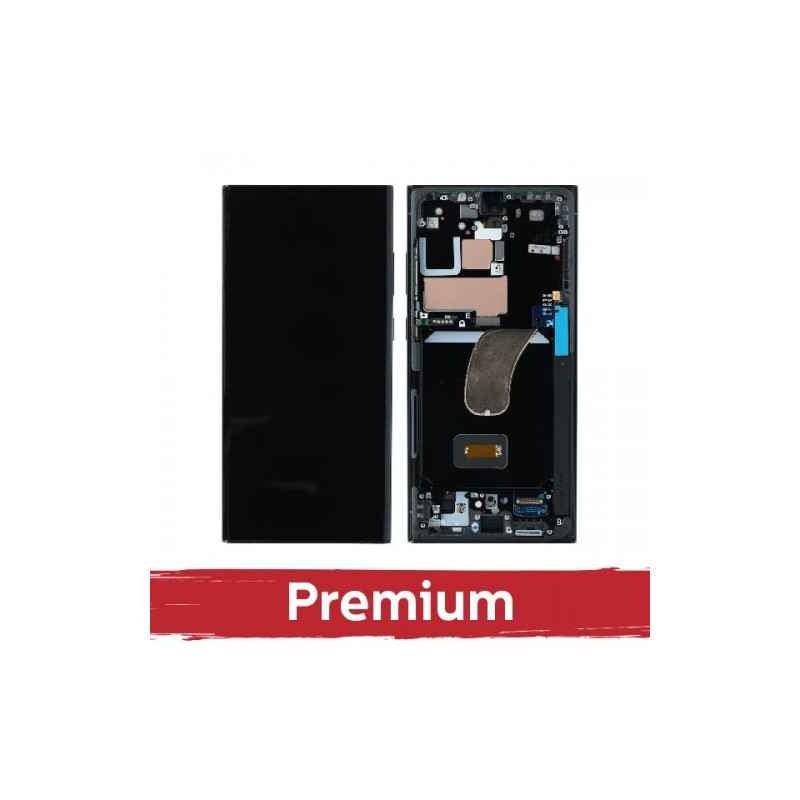 Ekranas skirtas Samsung S918 S23 Ultra su rėmeliu / Green / OEM