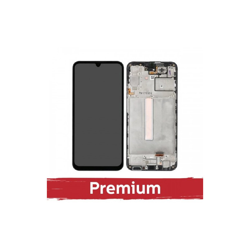 Ekranas skirtas Samsung A256 A25 5G juodas su rėmeliu OEM