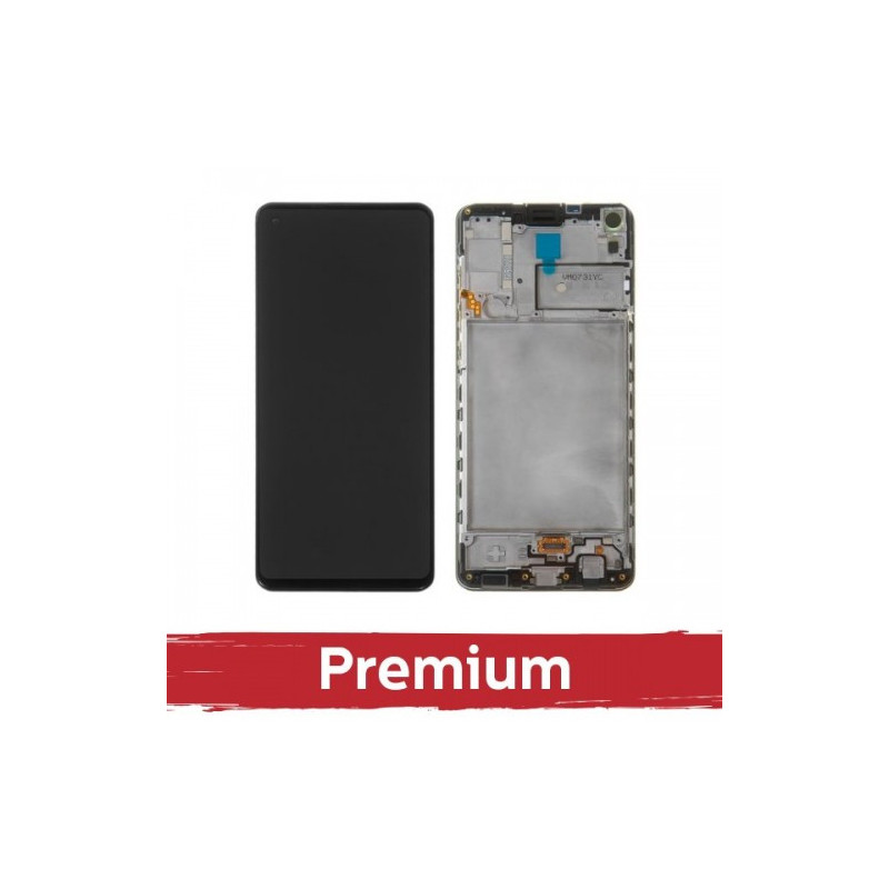 Ekranas skirtas Samsung A217 A21s juodas su rėmeliu OEM