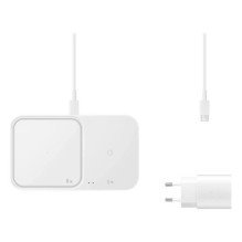 Wireless charger Samsung 'Duo' EP-P5400TWEGEU white 15W (with charger and cable included) / 100% Genuine /