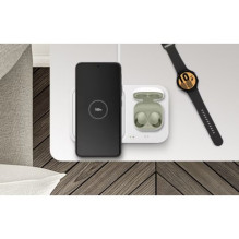 Wireless charger Samsung 'Duo' EP-P5400TWEGEU white 15W (with charger and cable included) / 100% Genuine /