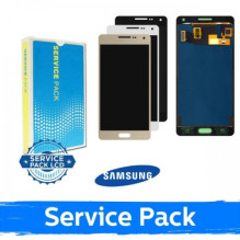Ekranas skirtas Samsung A500 A5 2015 juodas (Service Pack)