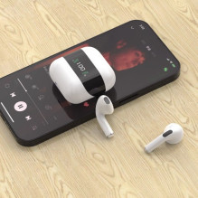 Belaidė laisvų rankų įranga Dudao 'U15S' balta (su LED ekranu)