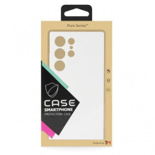 Dėklas 'TM Pure Silicone' skirtas Samsung S918 S23 Ultra / White / (Blister)