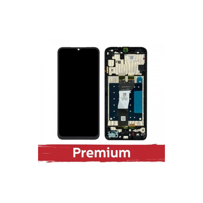 Ekranas skirtas Samsung A057 A05s juodas su rėmeliu OEM