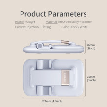 Essager 'Knight' telefono stovas baltas (Plastic)