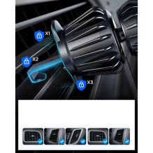 Automobilinis laikiklis Joyroom 'JR-ZS355' juodas (skirta iPhone / Magsafe Compatible)(magnetinis / grotelėms)