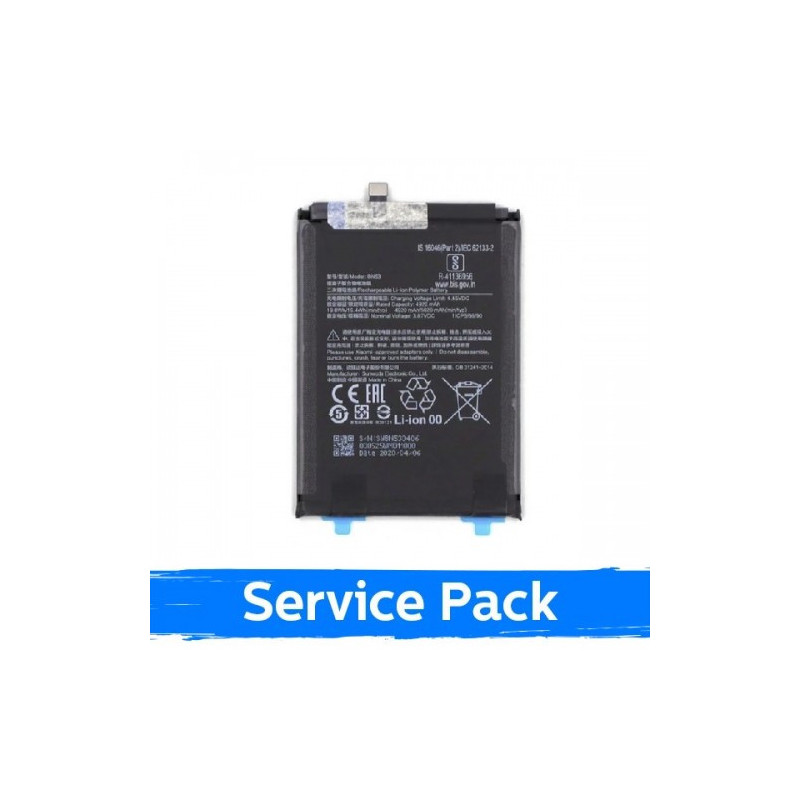 Akumuliatorius skirtas Xiaomi Redmi Note 9 Pro / Note 10 Pro (4G) BN53 (Service Pack)