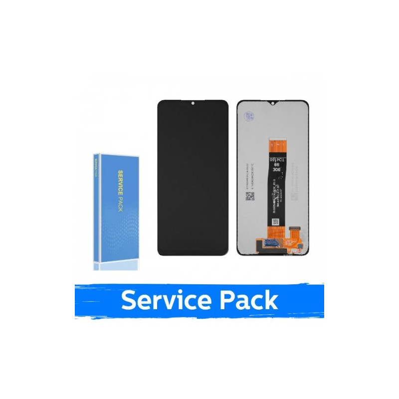 Ekranas skirtas Samsung A136 A13 5G / A047 A04s / M136 M13 juodas (Service Pack / Aftermarket)(NF version)