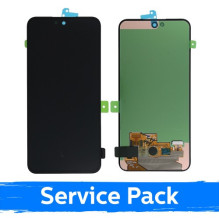 Ekranas skirtas Samsung A556 A55 5G / A356 A35 5G juodas (Service Pack)(NF version)