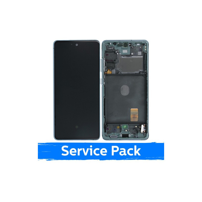 Screen for Samsung G780 S20 FE (G781 S20 FE 5G) with frame / Cloud Mint Green / (Service Pack)