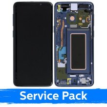 Screen for Samsung G960 S9 with frame / Blue Coral / (Service Pack)