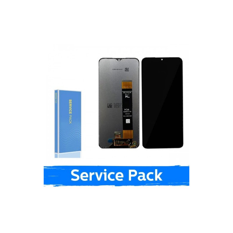 Ekranas skirtas Samsung A135 A13 4G / M135 M13 4G / A137 A13 4G juodas (Service Pack / Aftermarket)(NF version)