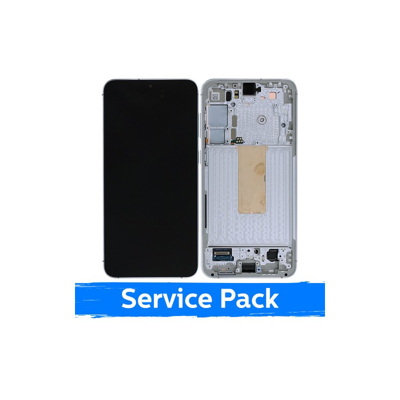 Screen for Samsung S916 S23 Plus with frame / Lime / (Service Pack)