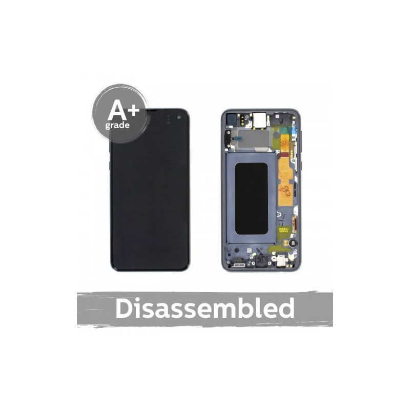 Screen for Samsung G970 S10e with frame / Prism Black / (10 / 10 used)