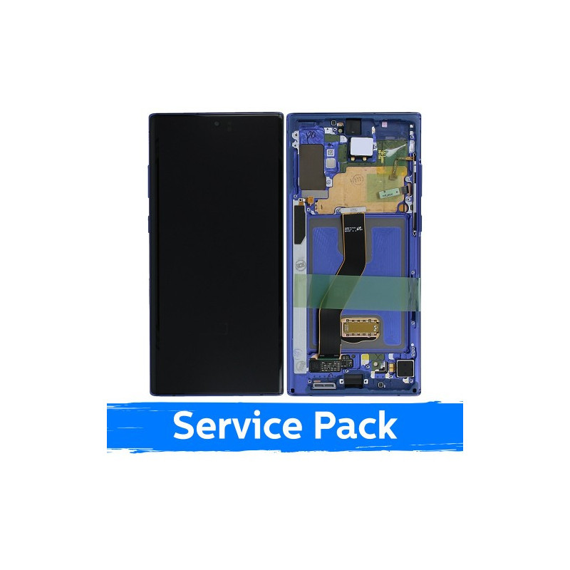 Ekranas skirtas Samsung N975 Note 10 Plus su rėmeliu / Aura Blue / (Service Pack)