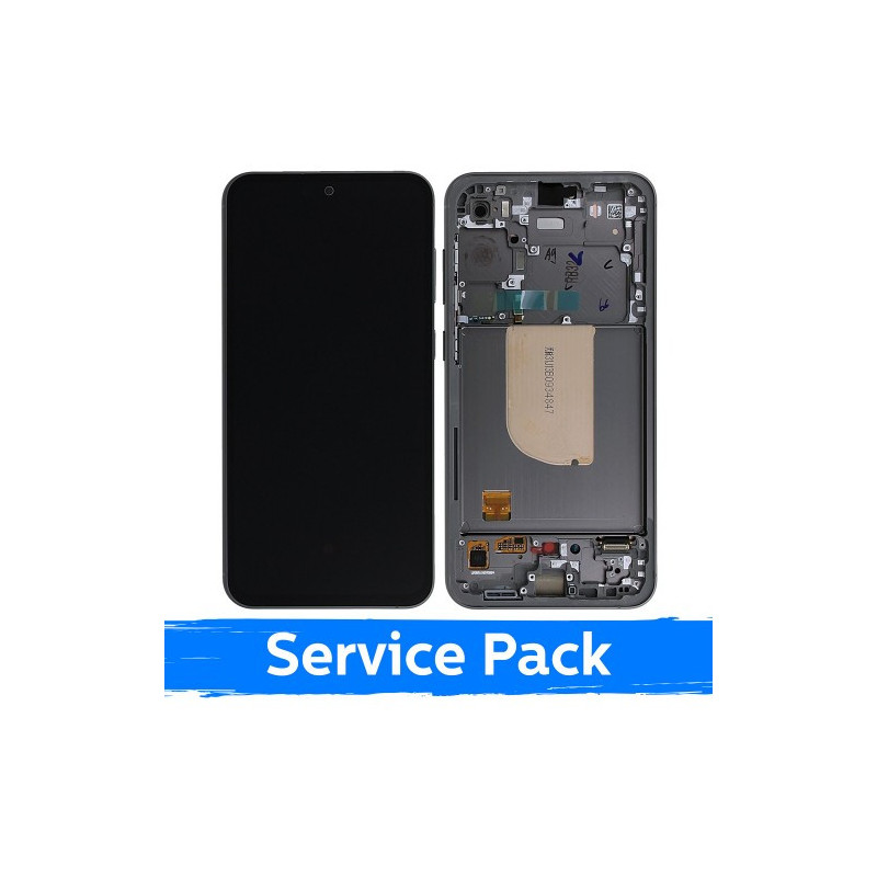 Ekranas skirtas Samsung S711 S23 FE su rėmeliu / Graphite / (Service Pack)