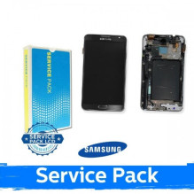 Ekranas skirtas Samsung N7505 Note 3 Neo su rėmeliu / White / (Service Pack)