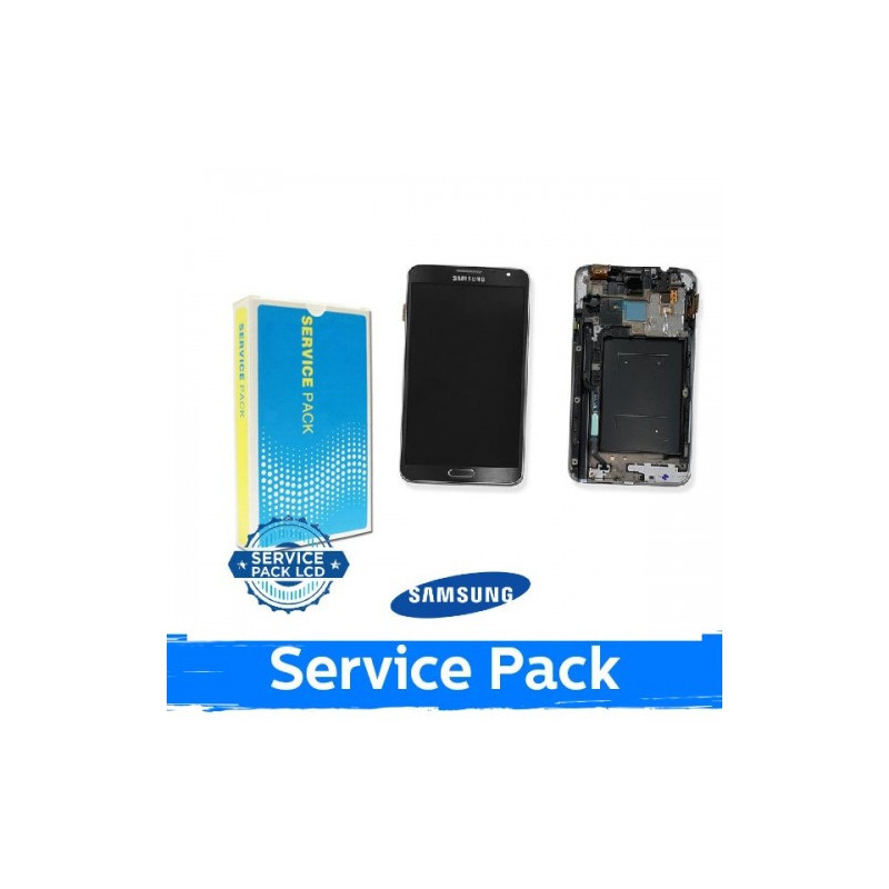 Ekranas skirtas Samsung N7505 Note 3 Neo su rėmeliu / White / (Service Pack)