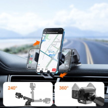 Car holder Joyroom v1 'JR-ZS283' black (non-magnetic / adhesive)