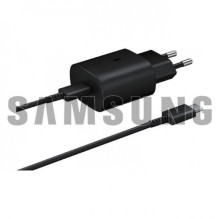 Įkroviklis Samsung TA800B juodas 25W (No Package) + Type-C laidas / 100% Genuine /