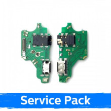 Charging port for Huawei P30 Lite with flex connector / wide (Service Pack)