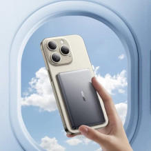 External battery Joyroom 'JR-PBM08' gray 5000mAh (Wireless Charge 15W / PD 20W)